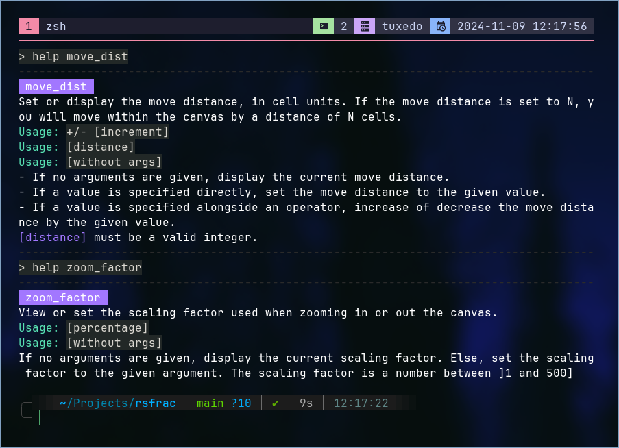 Navigation parameters